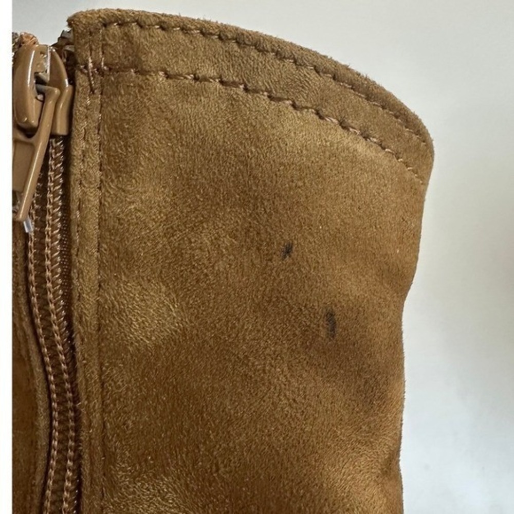 Story Brand Women's Tan Faux Suede‎ Casey Ankle Bootie Western Style Size 7 1/2 - Picture 7 of 9